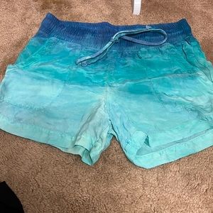 NWOT Hard Tail shorts Ombré-aqua size small